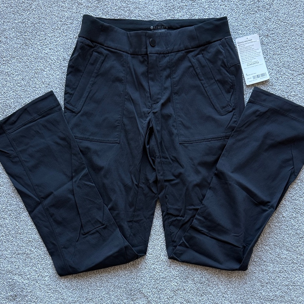 Athleta Black Trekkie Hike Straight Leg Pants